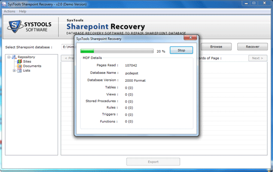 How to Repair SharePoint Database